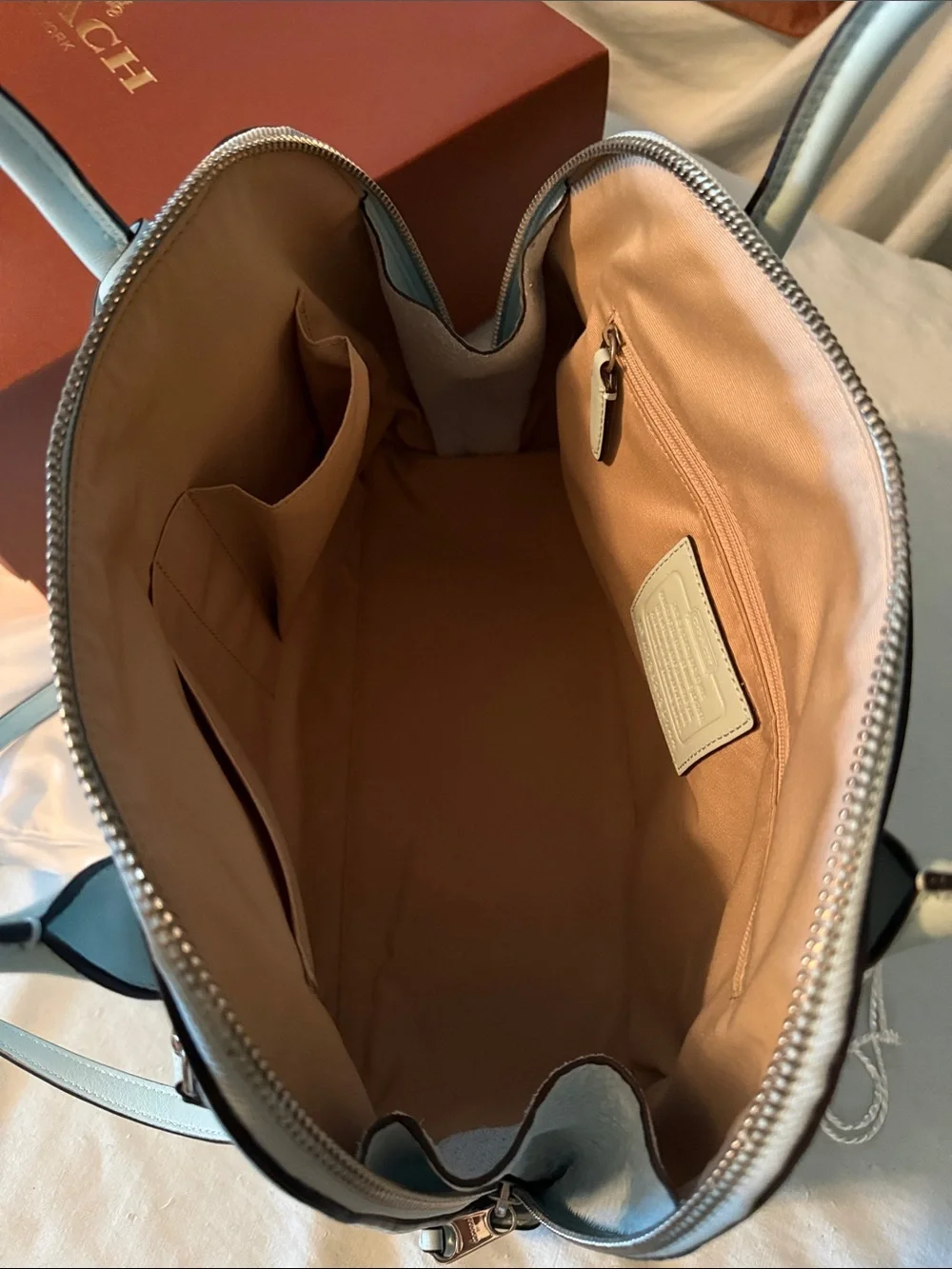 Coach pebbled leather